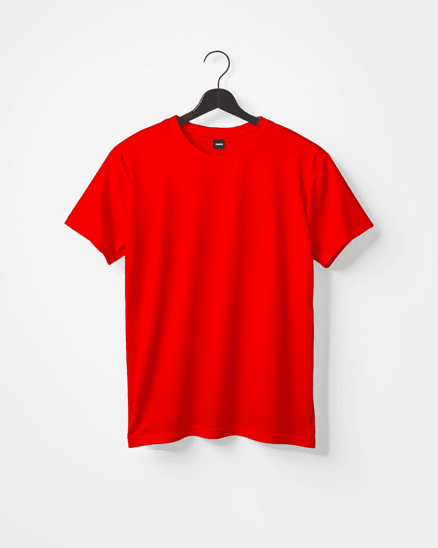 Ichigo Solid Lime Green Regular Fit Tee